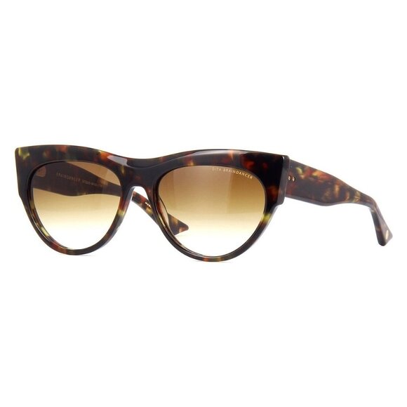 A2852Z New DITA Braindancer Havana Cat Eye DTS525 02 Sunglasses Women - Picture 1 of 5